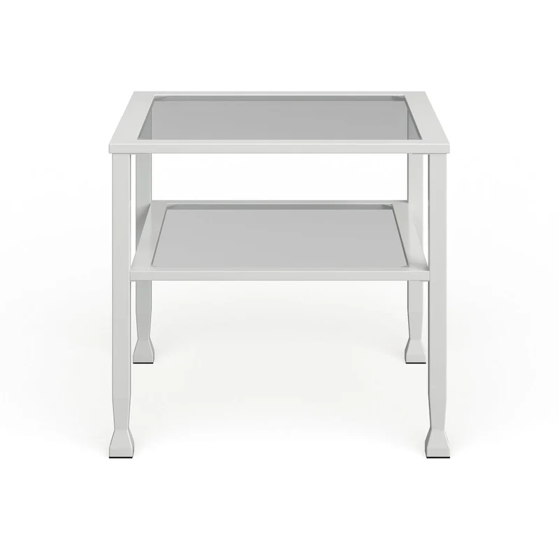 SEI Furniture Jaymes Gold & Metal Glass Top Cocktail Table