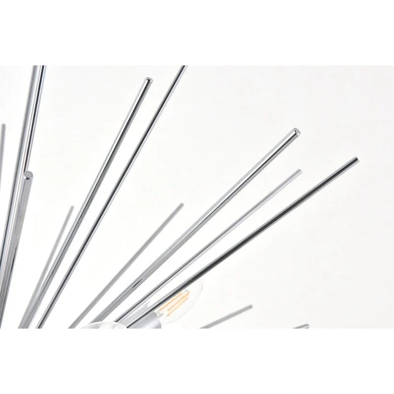 Timber 8 light Chrome Pendant