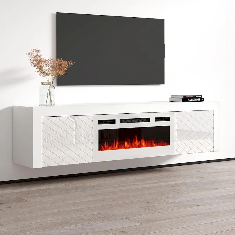 Dia WH-EF Electric Fireplace 71 TV Stand