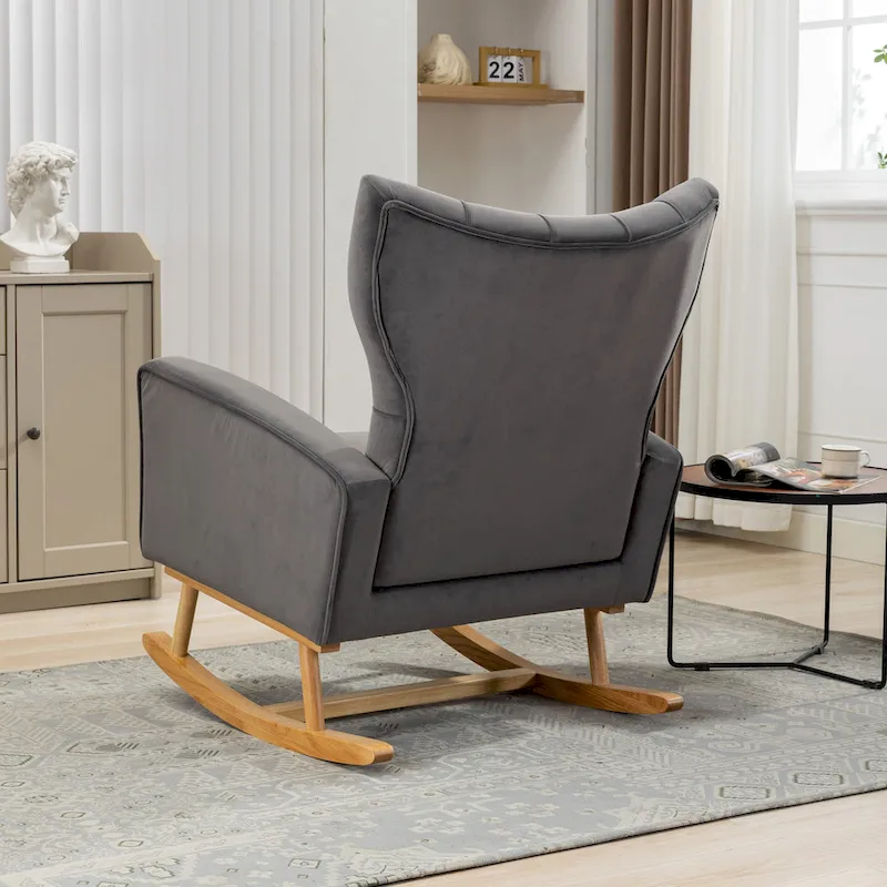 Tufted Rocking Chair Single Sofa Accent Rocker