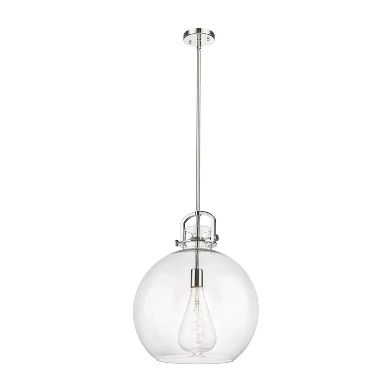 Innovations Lighting Newton Sphere - 1 Light 16  Stem Hung Pendant