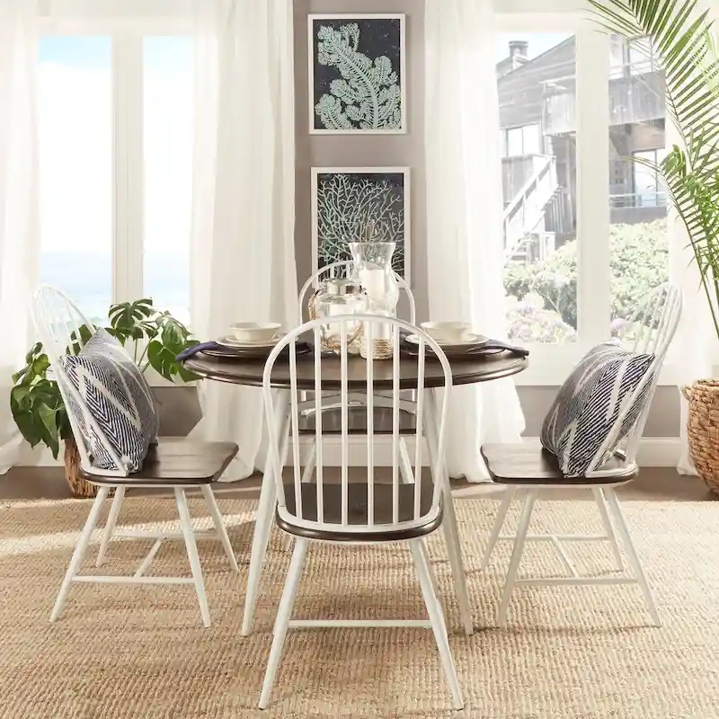 Belita 5-piece Mid-century Two-tone Modern Wood Dining Set iNSPIRE Q Modern