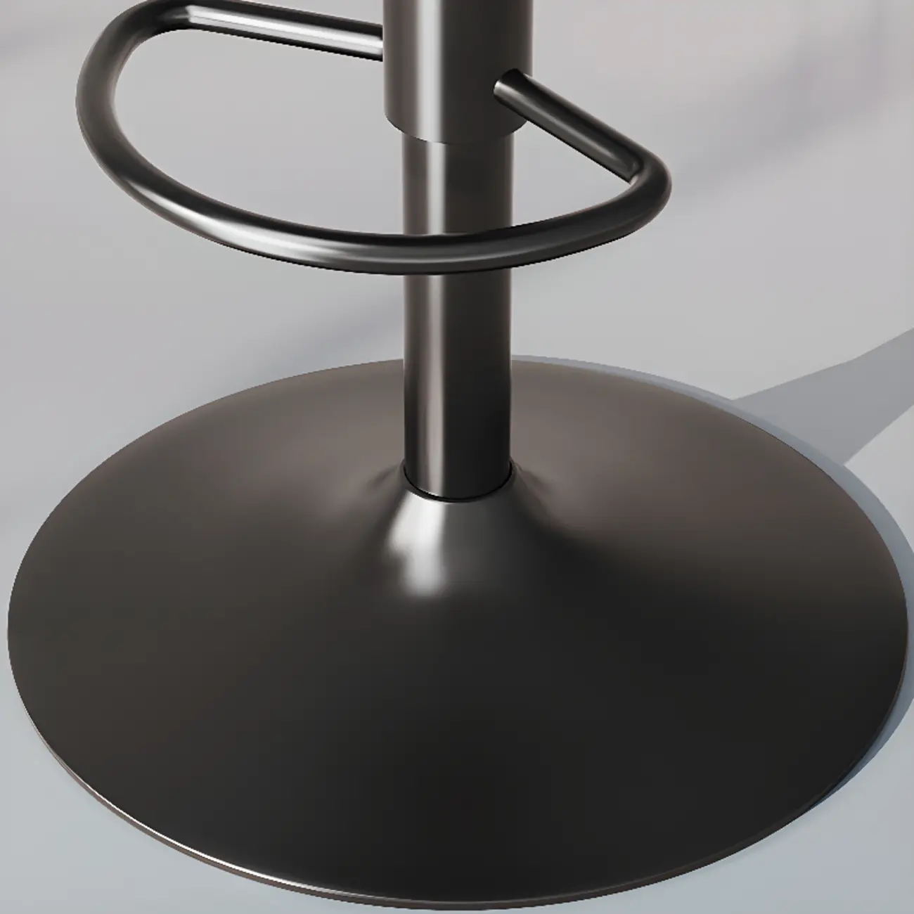 Modern Leather Swivel Bar Stool Adjustable Height