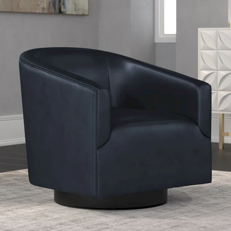 Gilbert Wood Base Swivel Chair by Greyson Living