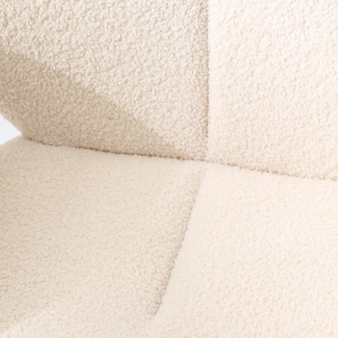 Modern Off-White Upholstered Full Back Dining Chair