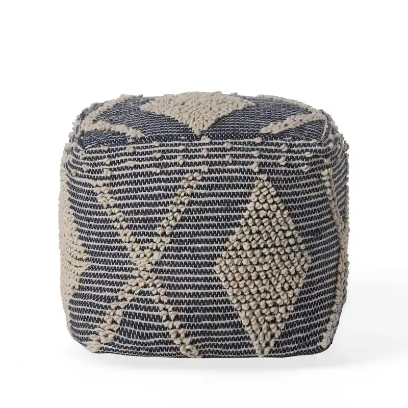 Brinket Boho Cube Yarn Pouf by Christopher Knight Home