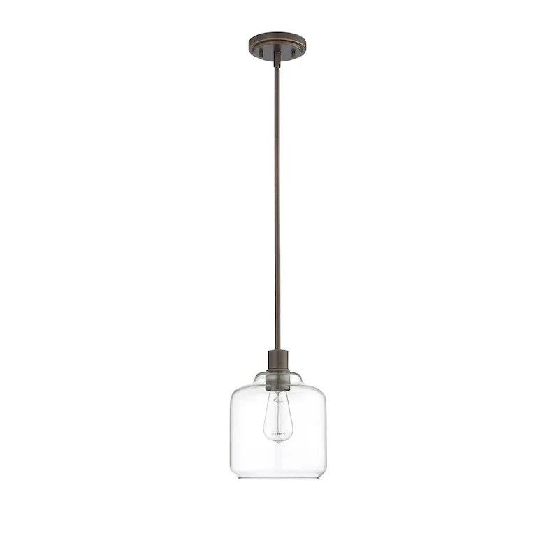Millennium Lighting Asheville 1 Light Mini-Pendant Fixture with Clear Glass Shades