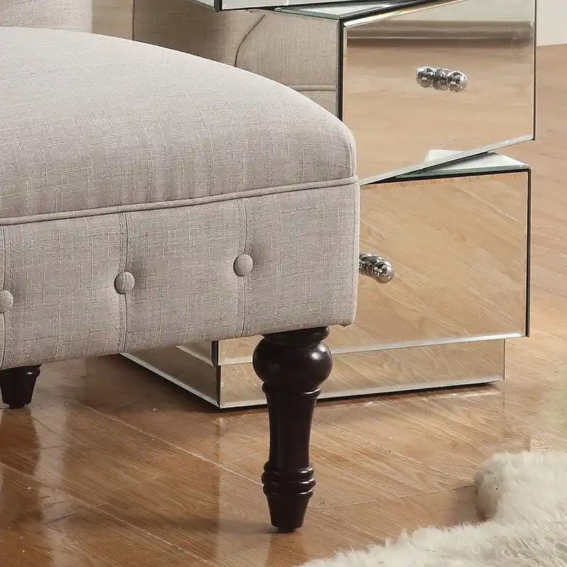 Rosevera LaGuardia Slipper Chair, Chesterfield, Armlesschair