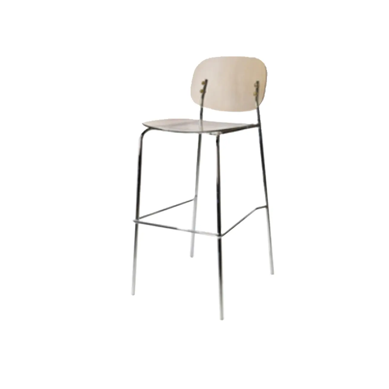 Scandinavian Square Seat Counter Height Acrylic Bar Stools