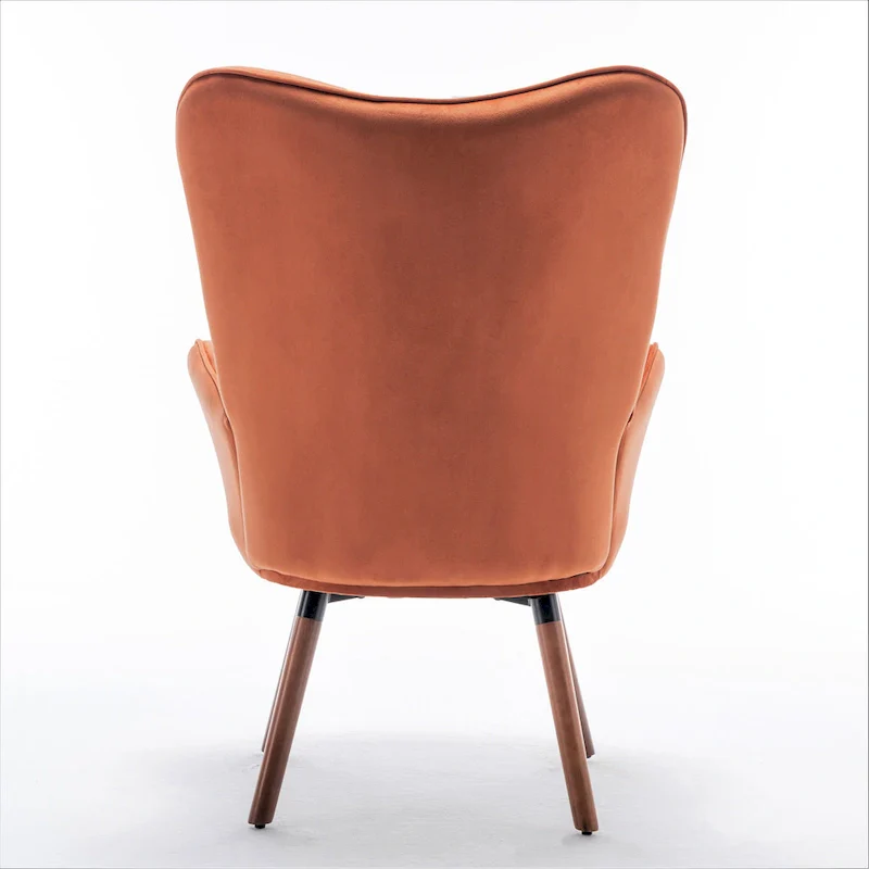 Kreedence 26.38 W Microfiber Flared Arm Accent Chair