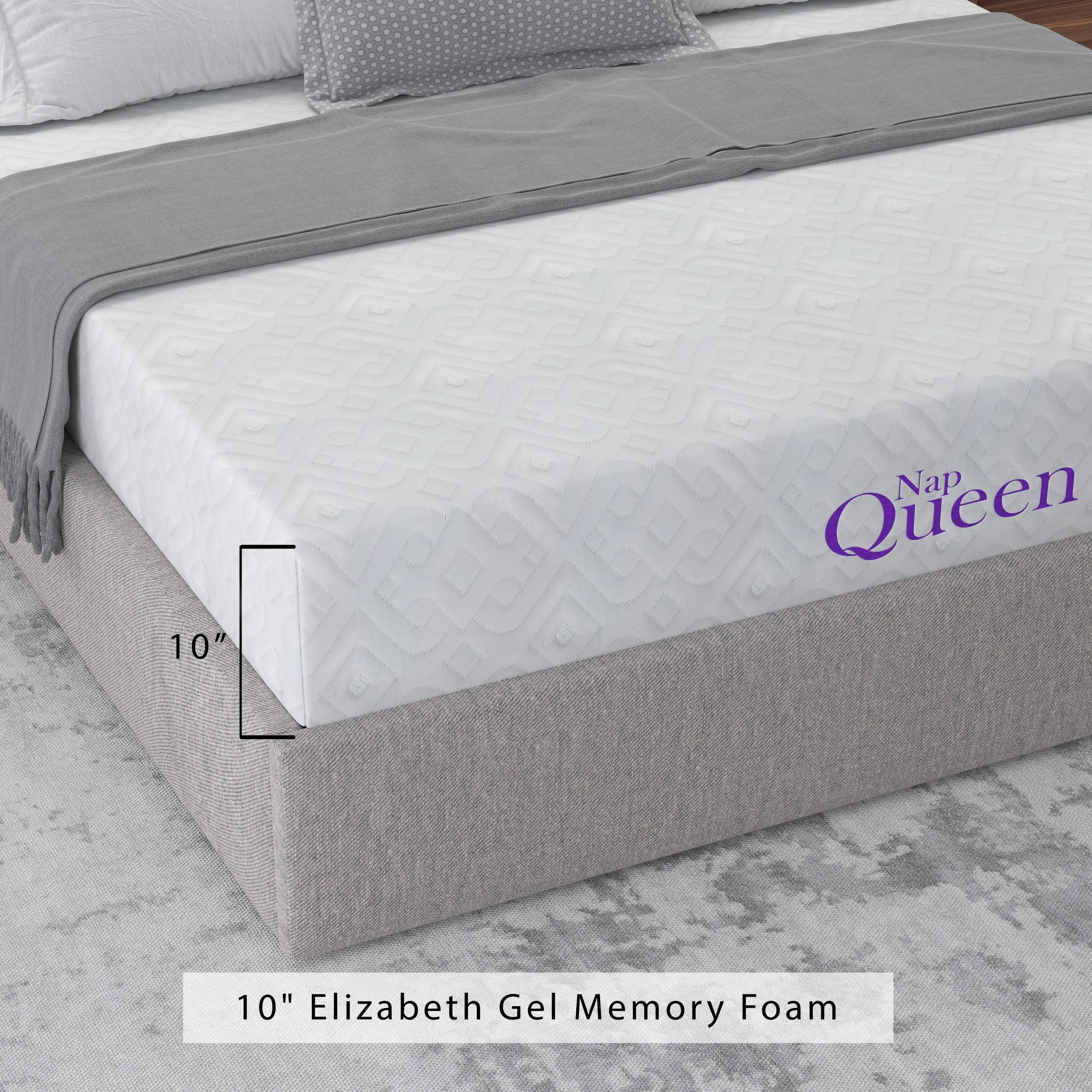 NapQueen Elizabeth 10 Cooling Gel Memory Foam Mattress