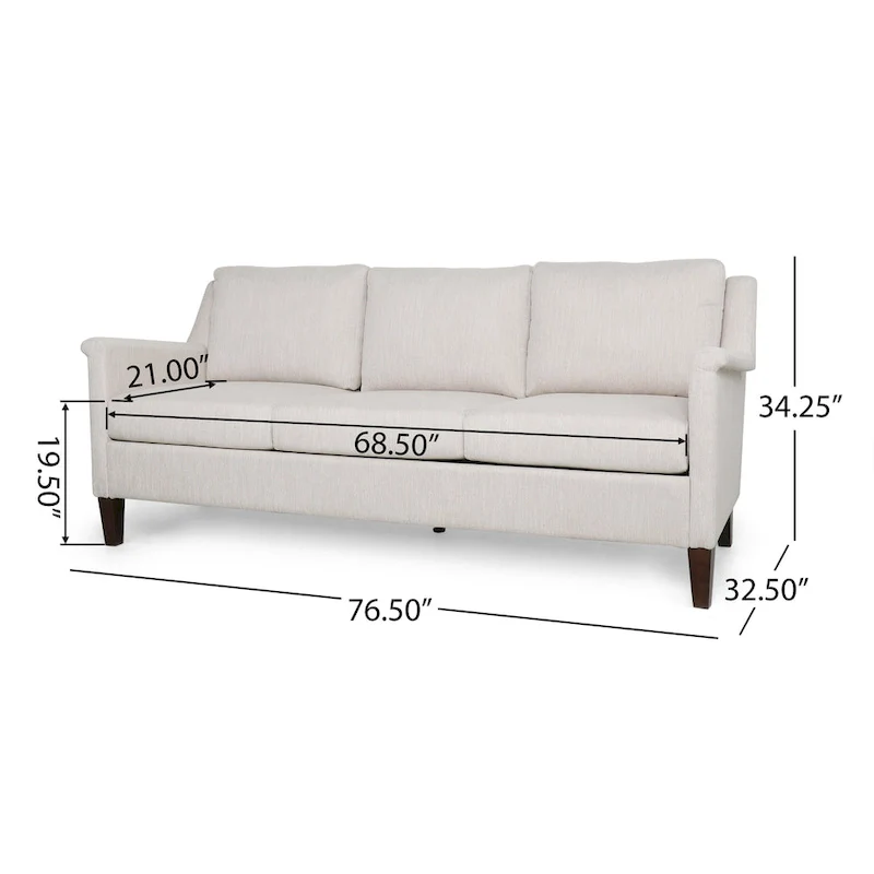 Dupont Modern 3-seat Fabric Sofa by Christopher Knight Home