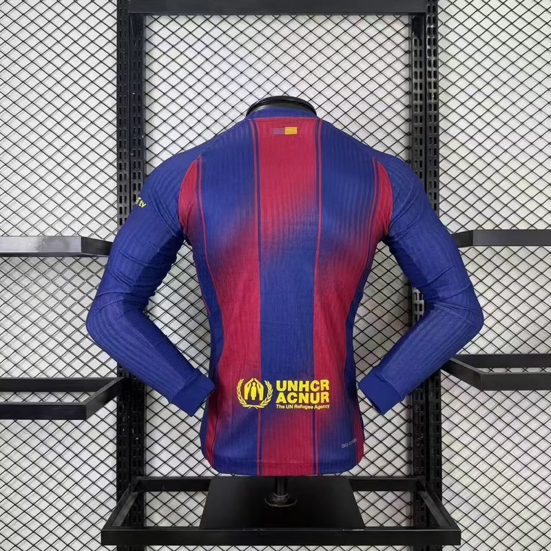 Maillot Barcelone domicile manches longues 2025/26