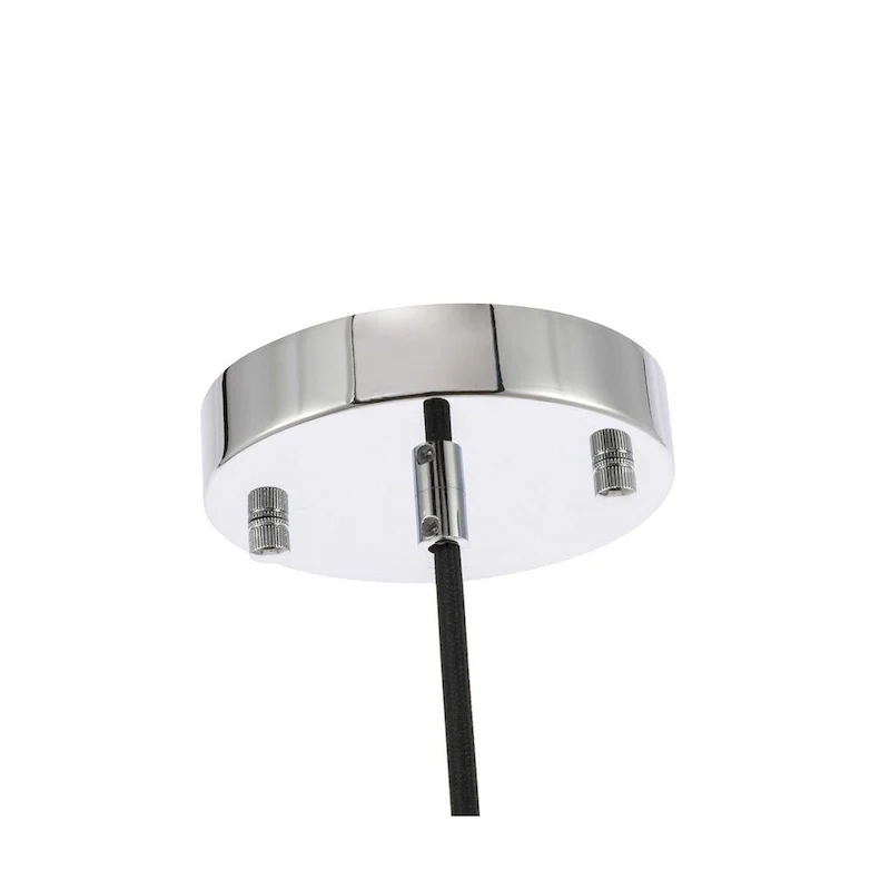 Klyli 11-inch 1-light Clear Seeded Glass Hanging Pendant