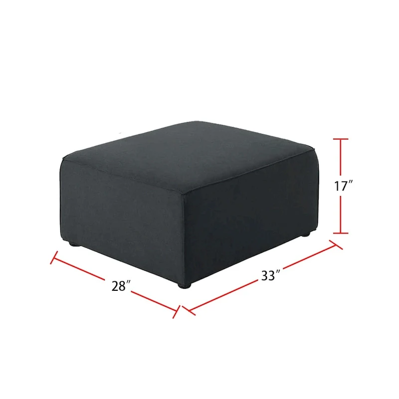 Modular Sectional Sofa with Ottoman