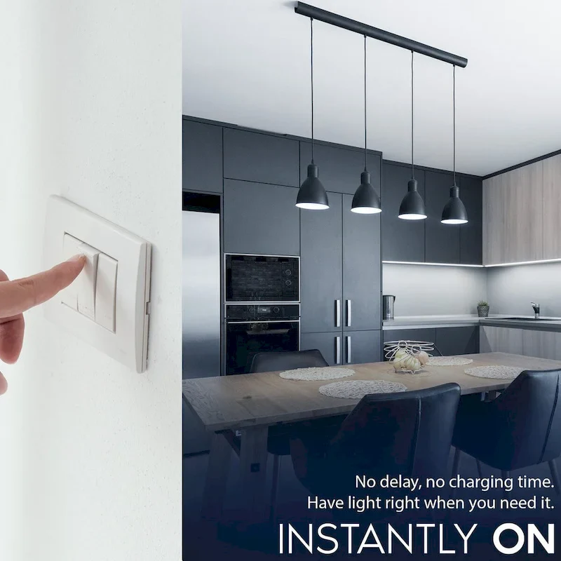 Luxrite A19 LED Light Bulb 60 Watt Equivalent CRI90 5CCT Dimmable 800LM 9W E26 Base ETL 4 Pack