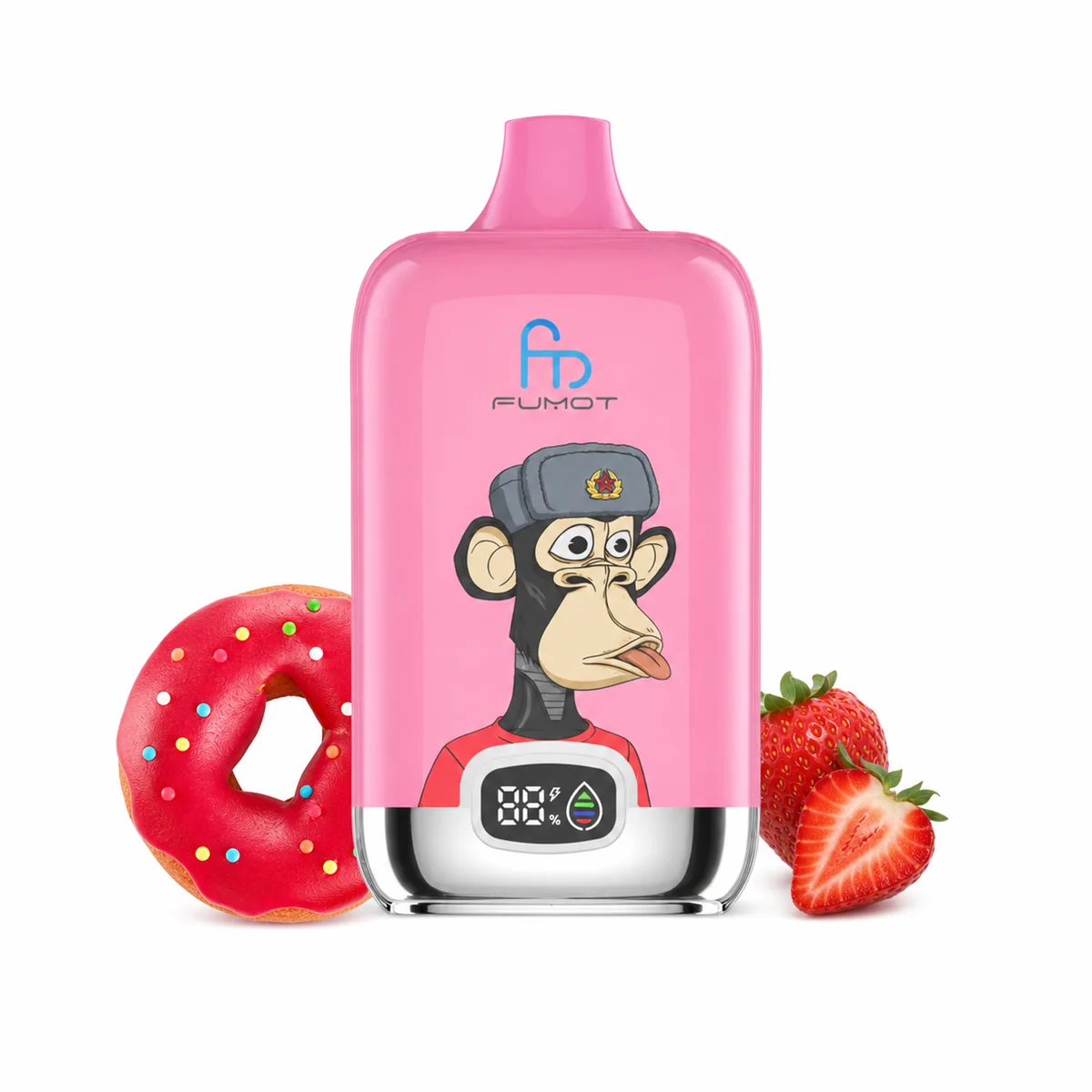 Fumot Digital Box 12000 Strawberry Donut – Einweg-Vape, Produktansicht