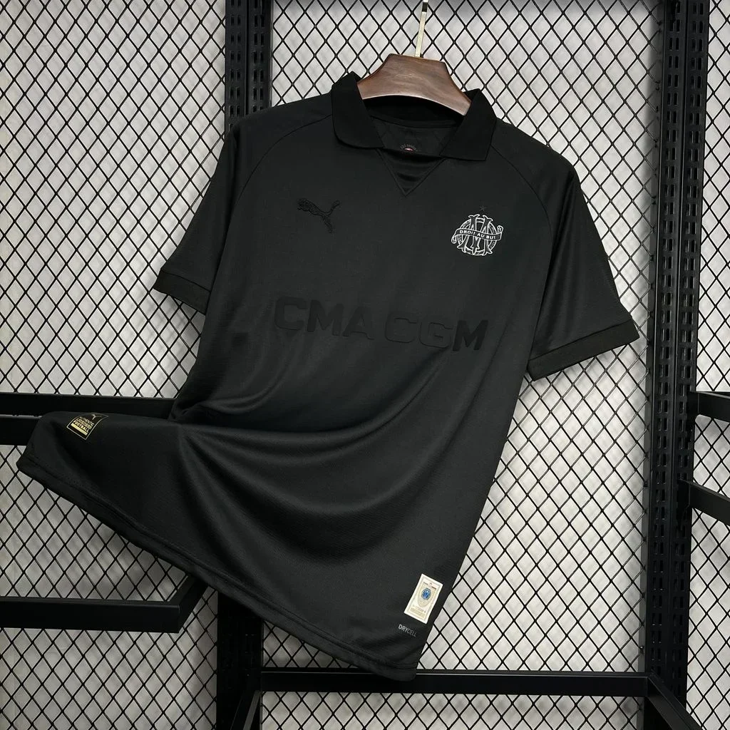 Maillot Olympique de Marseille foot 125 ans 2024 2025 OM noir