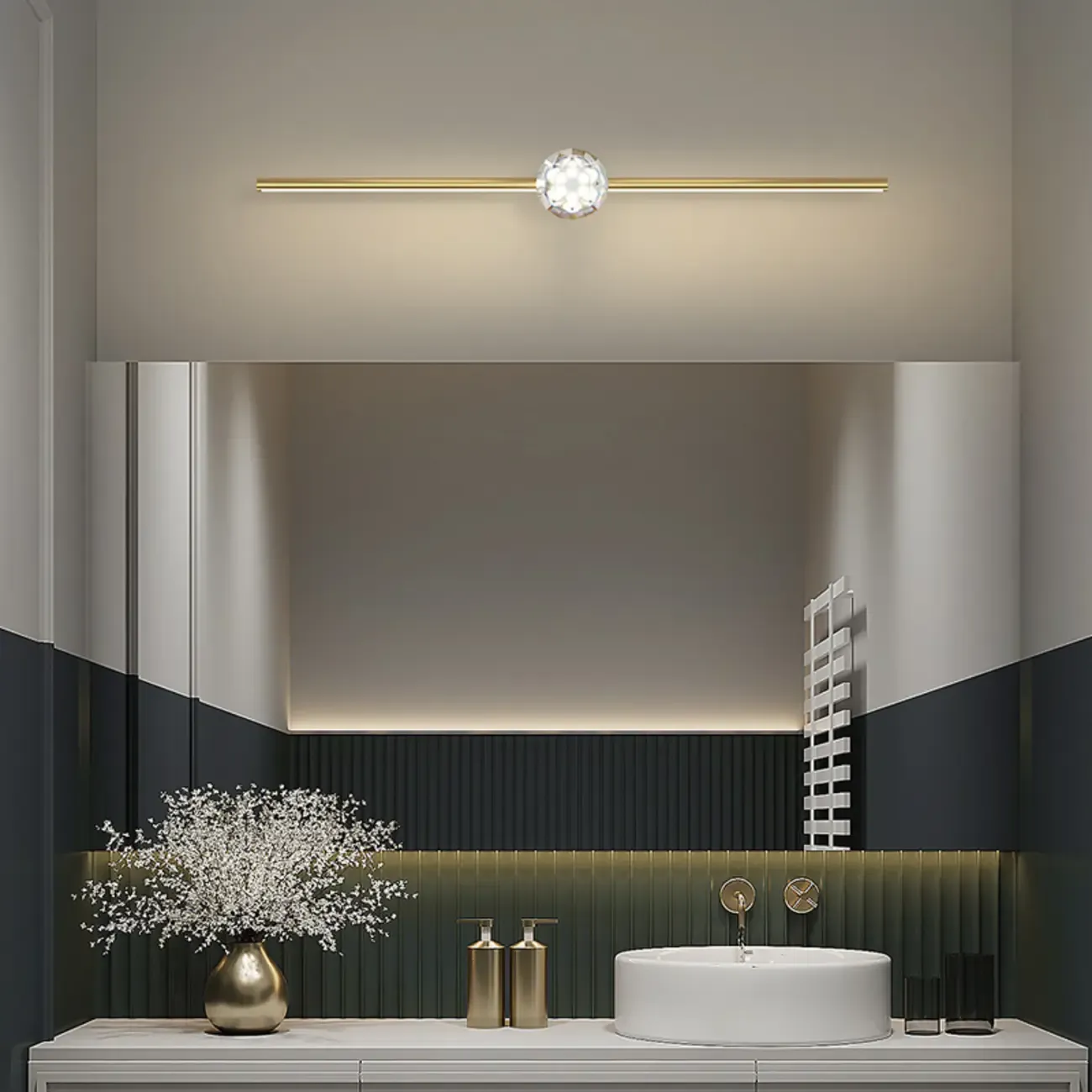 LED Bathroom Long Vanity Wall Lights with 3-Color Mode