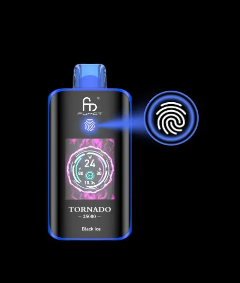 Fumot Tornado 25000 Touch-Steuerung auf dem Smart-Touchscreen