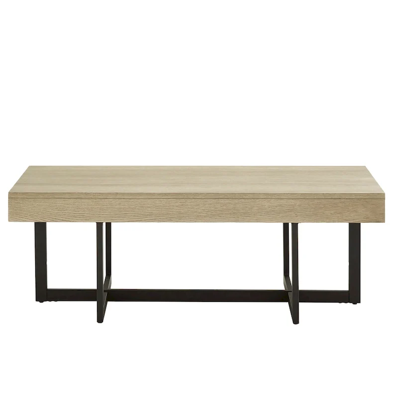 Eldersley Wood Finish Coffee Table with Two Drawers by iNSPIRE Q Modern