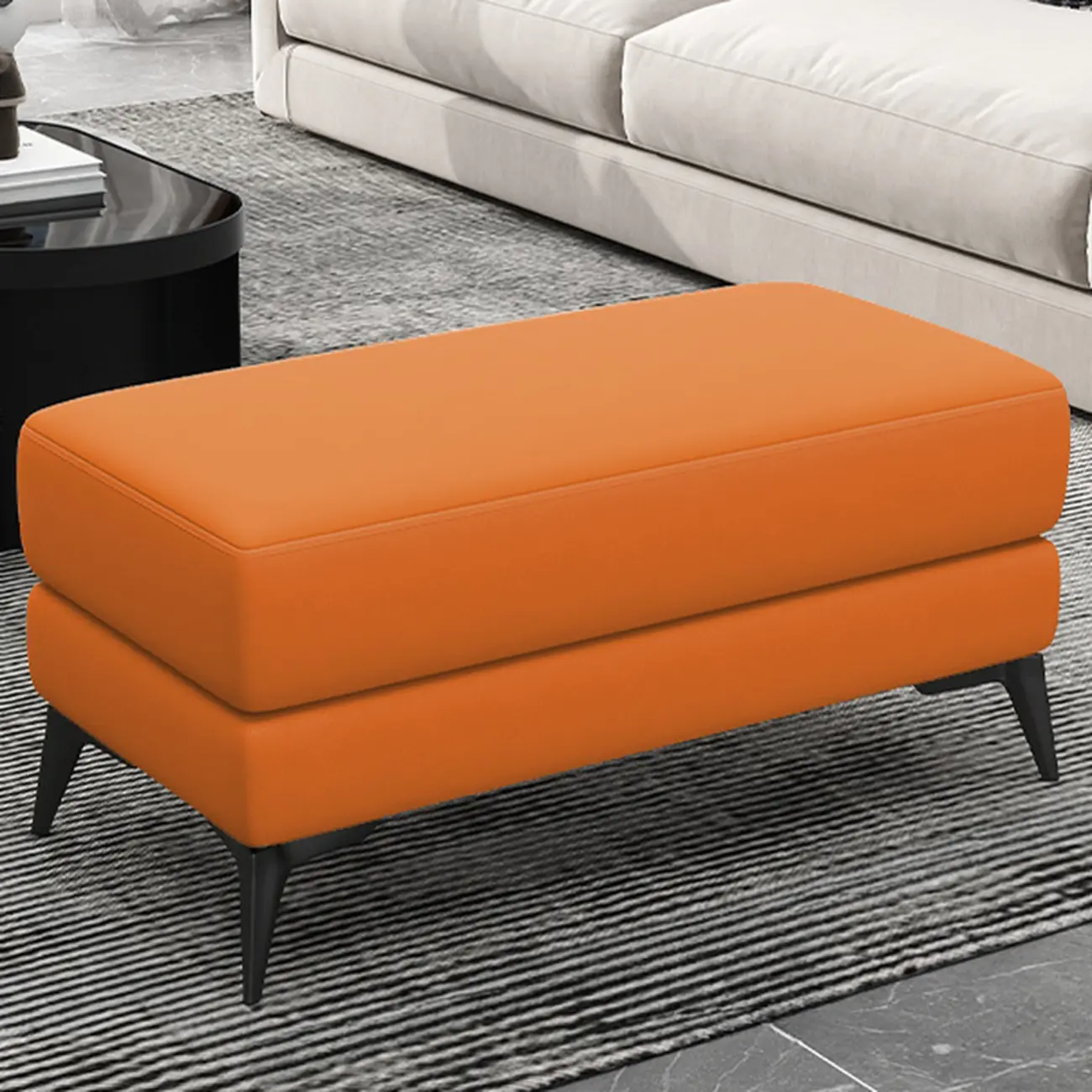 Modern Upholstered Solid Color Bedroom Bench