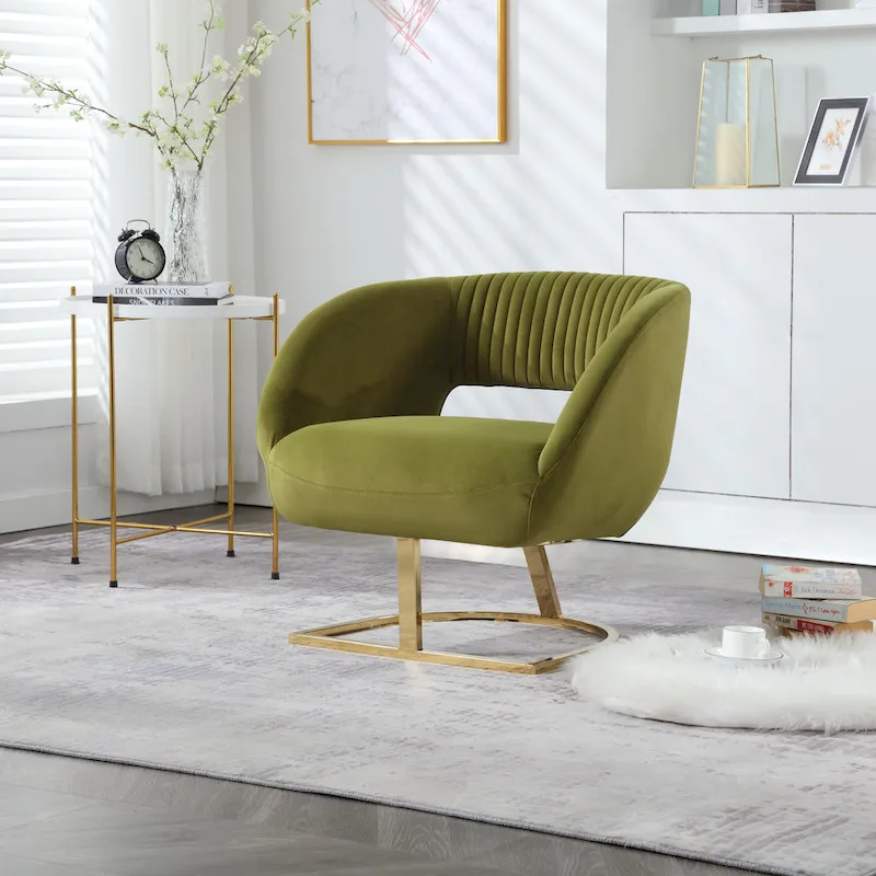 Upholstered Tufted Living Room Chair