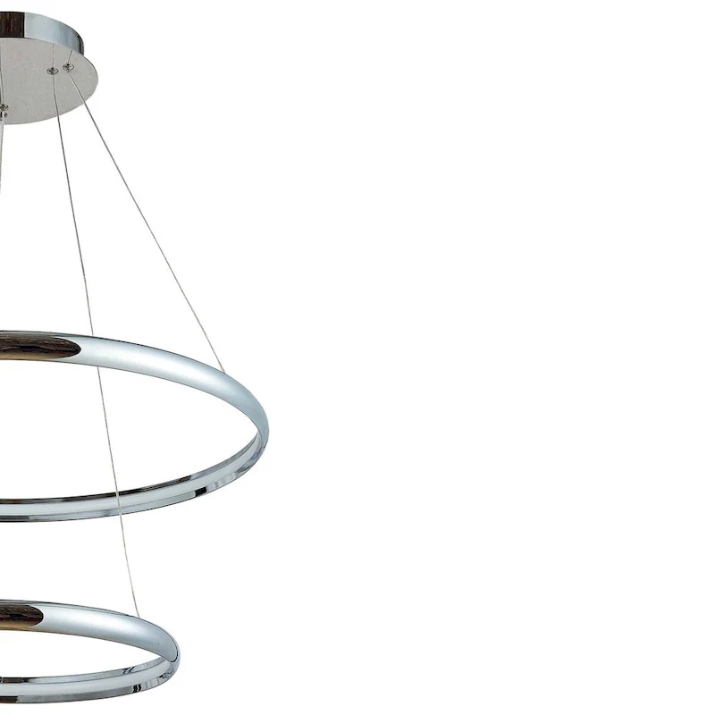2 Light LED Array Pendant Light in Polished Chrome - Polished Chrome