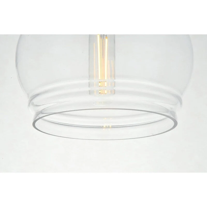 1-Light Pendant with 8 inch Clear Glass