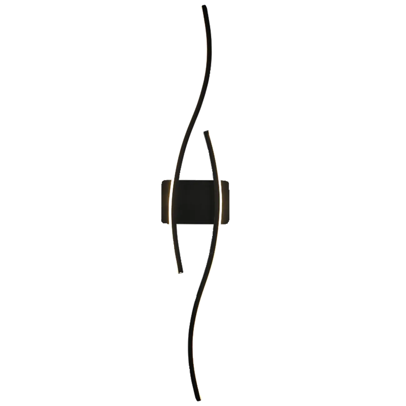 Modern Metal Dual Wave Linear LED Wall Sconce Dimmable