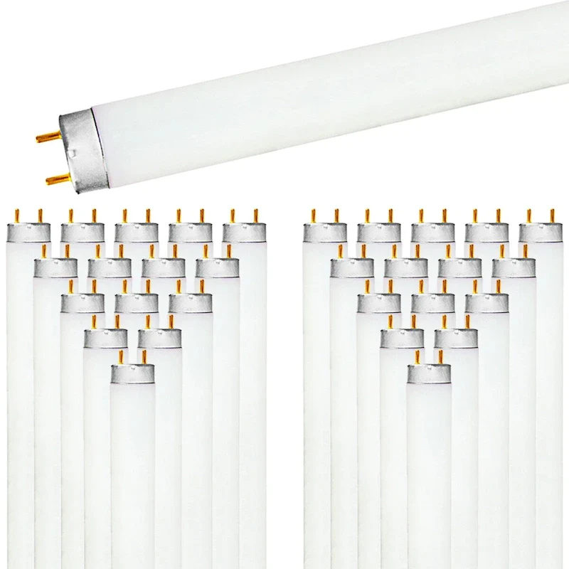 Luxrite (30 Pack) F17T8/765 17W 24 Inch T8 Fluorescent Tube 6500K Daylight White 1350 Lumens G13 Medium Bi-Pin Base