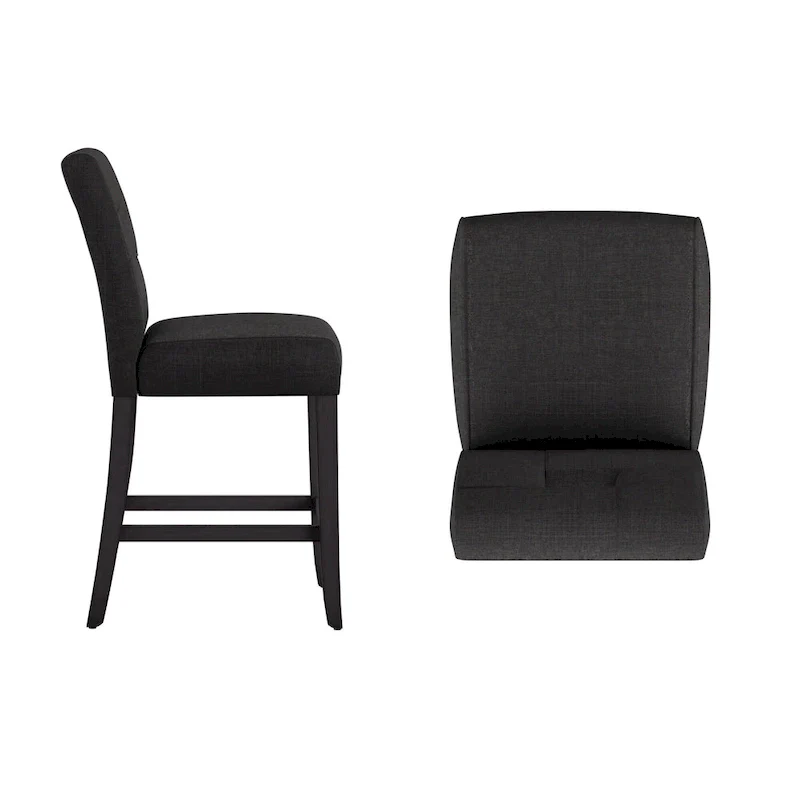 Brda Keyhole Counter Height High Back Stools (Set of 2) - Stool