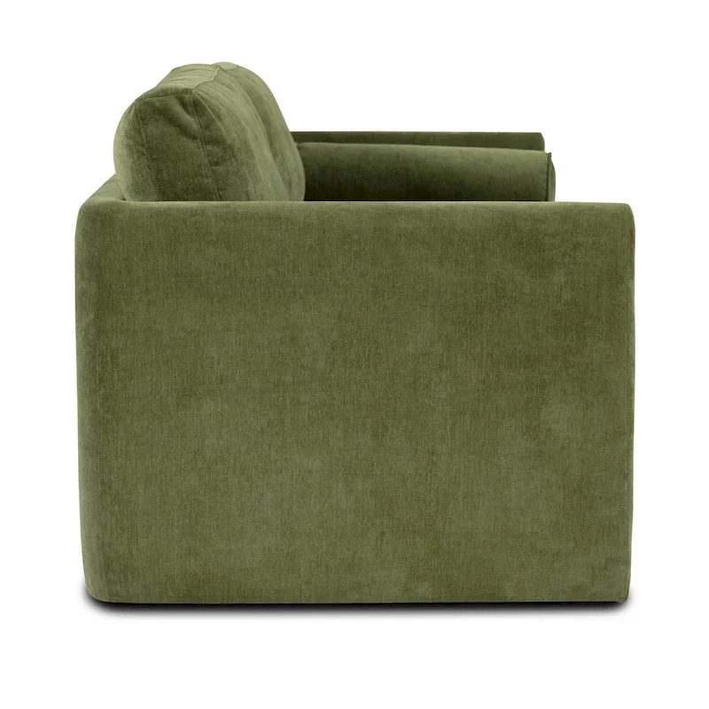 Poly & Bark Lea 90   Sofa - Includes 2 Bloster Pillows and Removable Cushion Covers