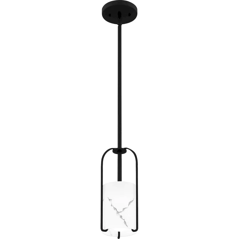 Fairbanks 1-Light Matte Black Mini Pendant Light