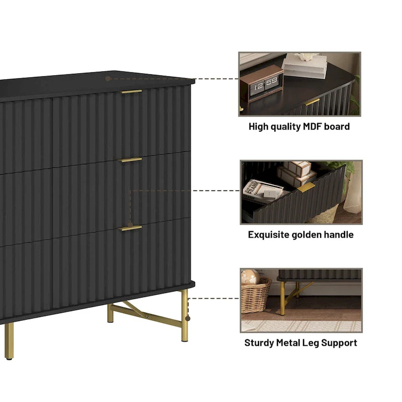 Clihome Modern MDF 6 - Drawer Accent Chest