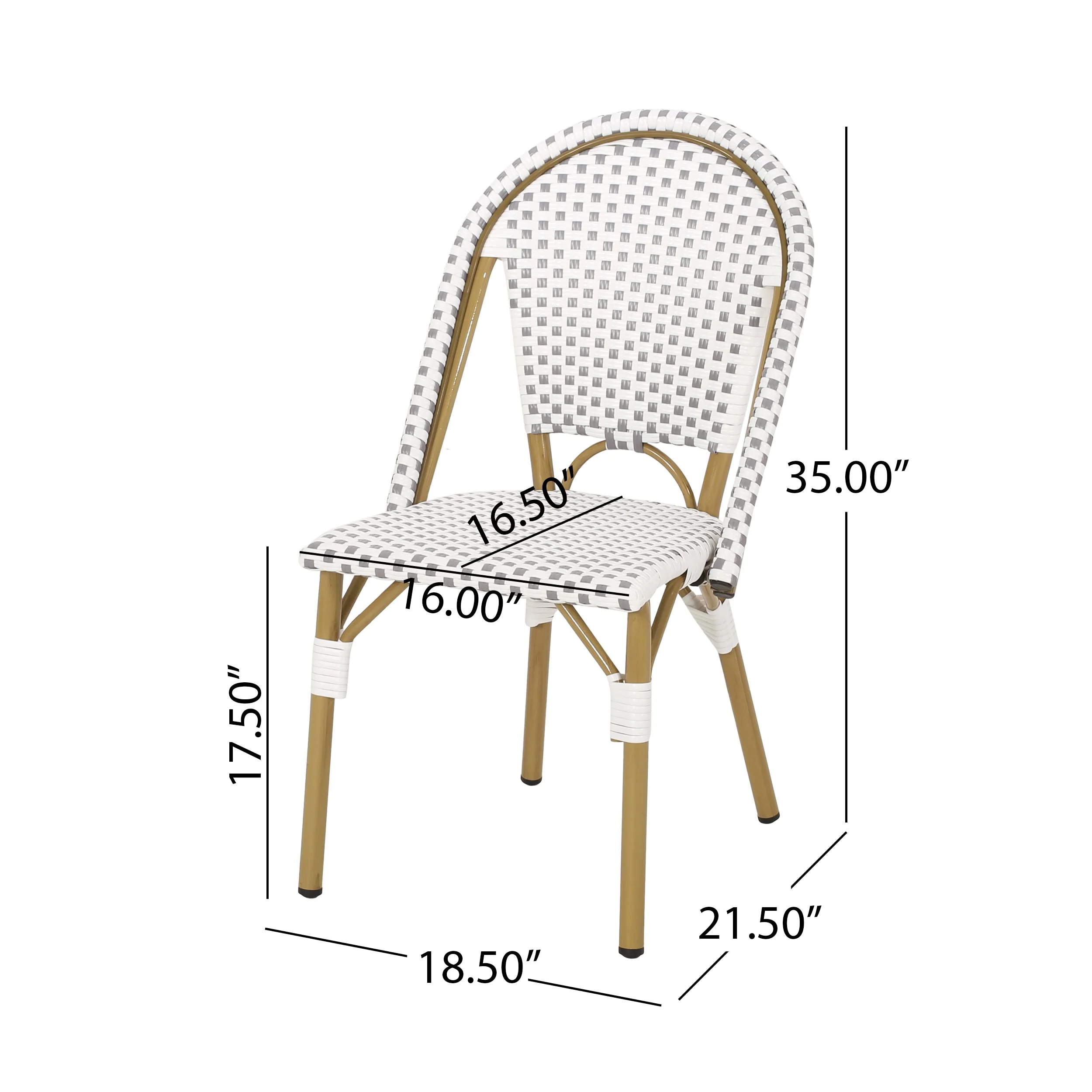 Walker Edison | French Bistro Patio Chat Set