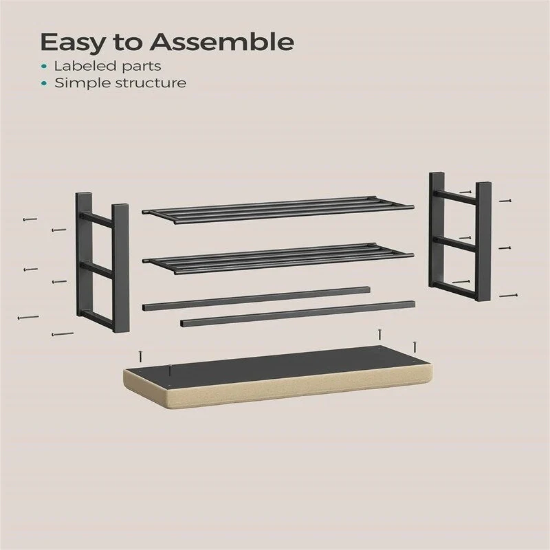 Entryway Bench with Cushion - 12.2D x 31.9W x 19.3H