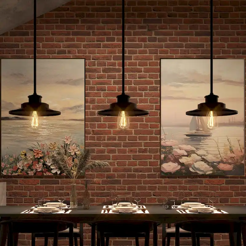 Acroma 1-light Farmhouse Industrial Barn Pendant for Tool Shed