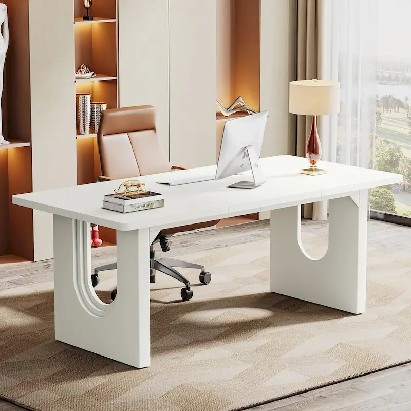 70.9-Inch Large Executive Desk, Modern Simple Office Computer Desk