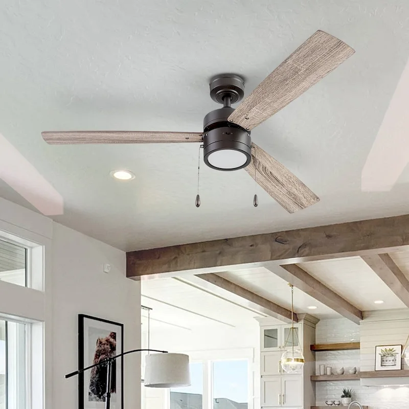 52  Prominence Home Madrona Indoor Ceiling Fan, Painted Gun Metal - 52