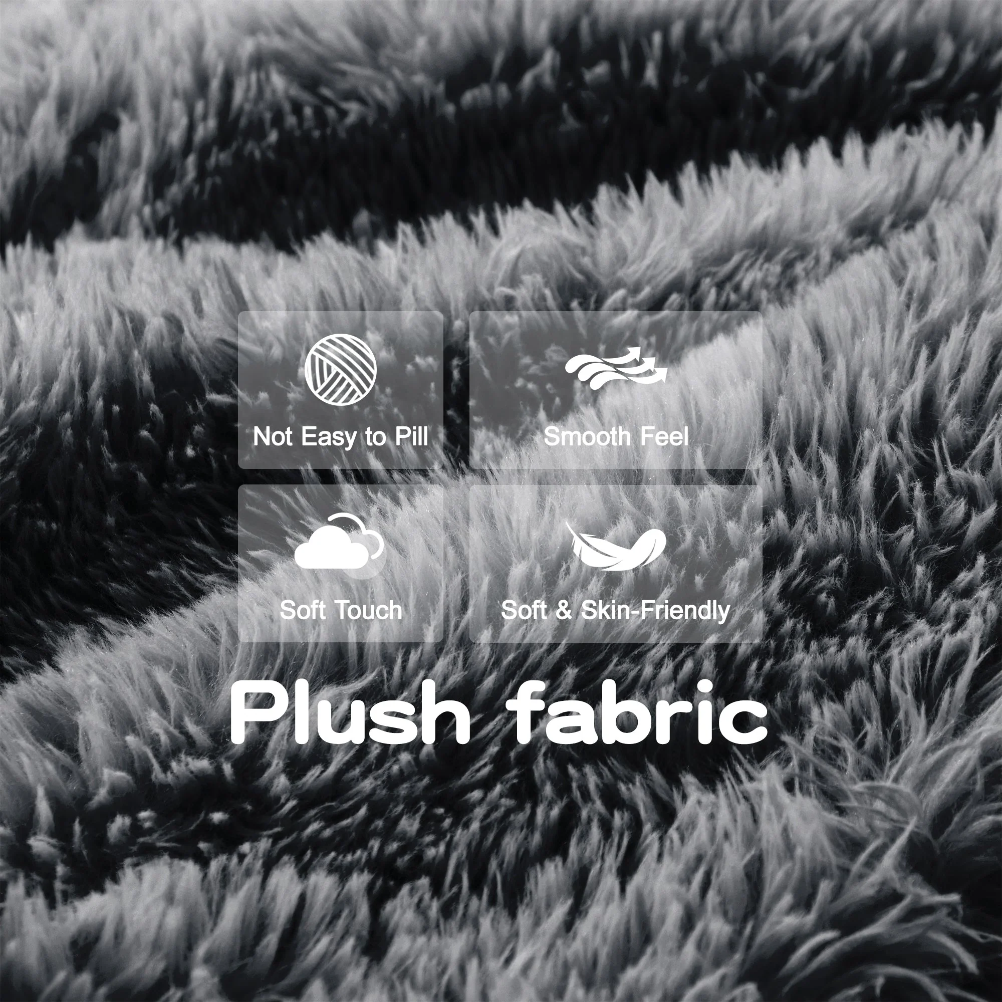 Soft Teddy Plush Ergonomic Design L-shaped Loveseat Sofa with Ottoman