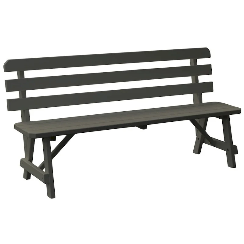 Pine 5' Traditional Backed Bench