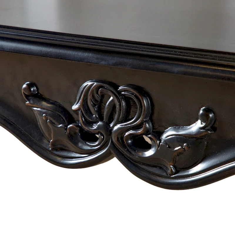 Furniture of America Clarissa Traditional Solid Wood End Table with Carved Legs