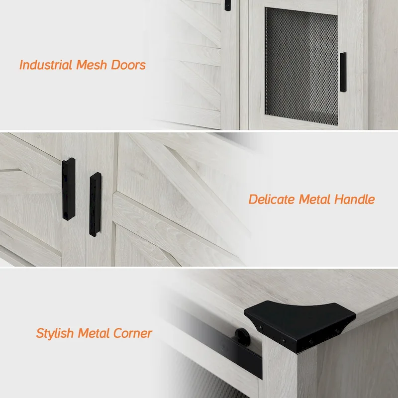 WAMPAT 36 inch 3 Sided Glass Electric Fireplace InsertBlack