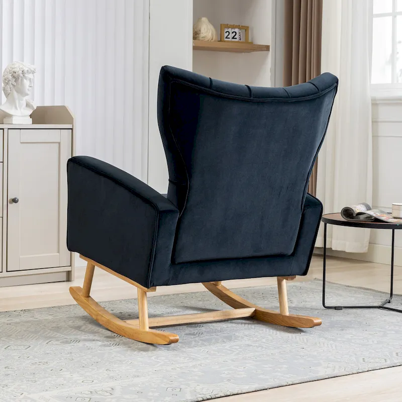 Tufted Rocking Chair Single Sofa Accent Rocker