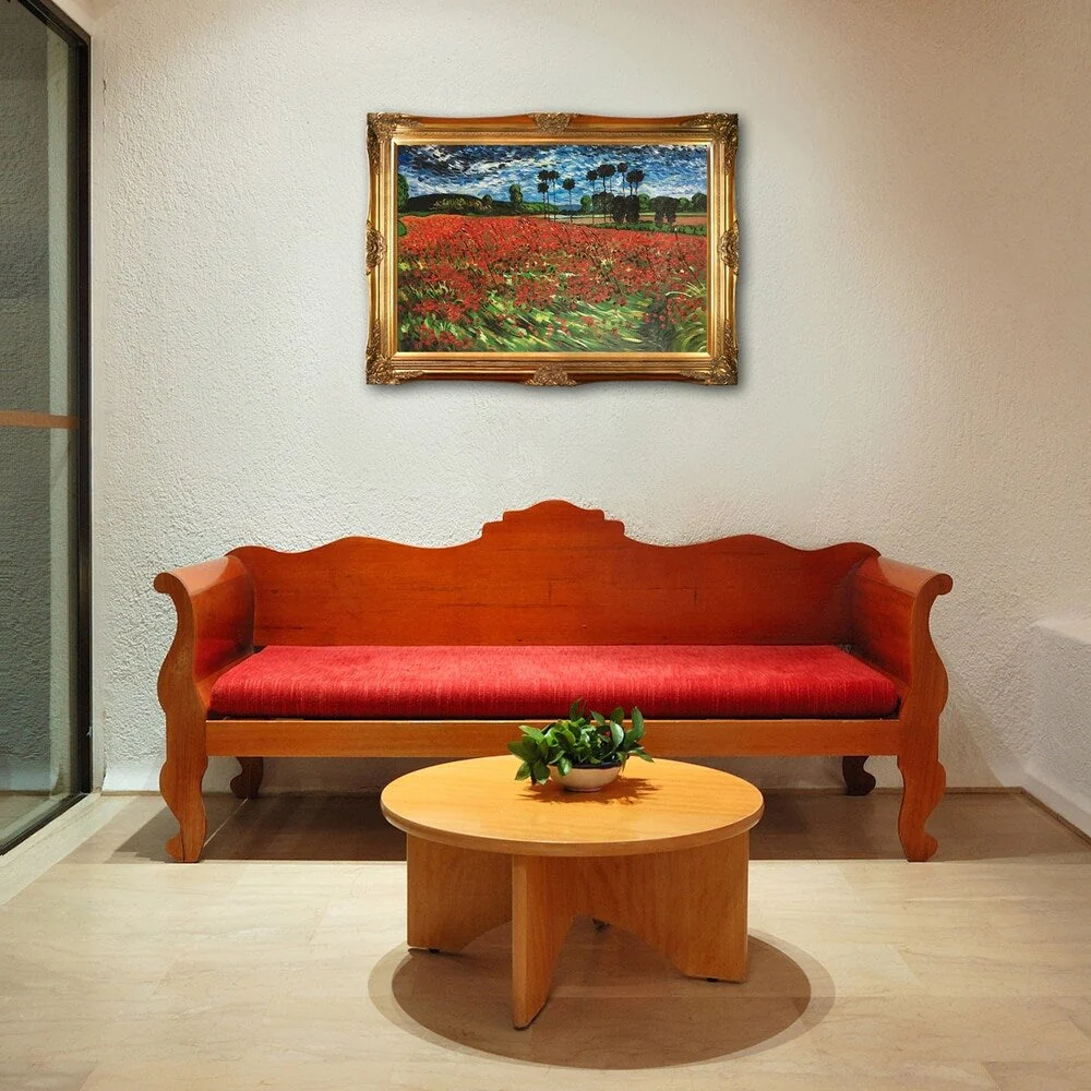 La Pastiche Vincent Van Gogh 'Field of Poppies' Hand Painted Oil Reproduction