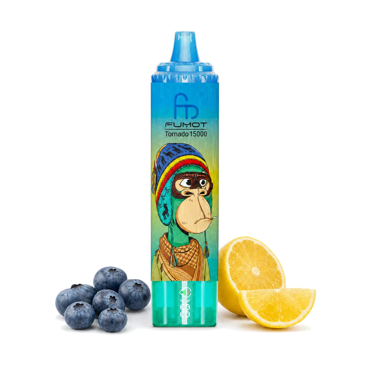 Fumot Tornado 15000 Blue Razz Lemonade – Einweg-Vape, Produktansicht
