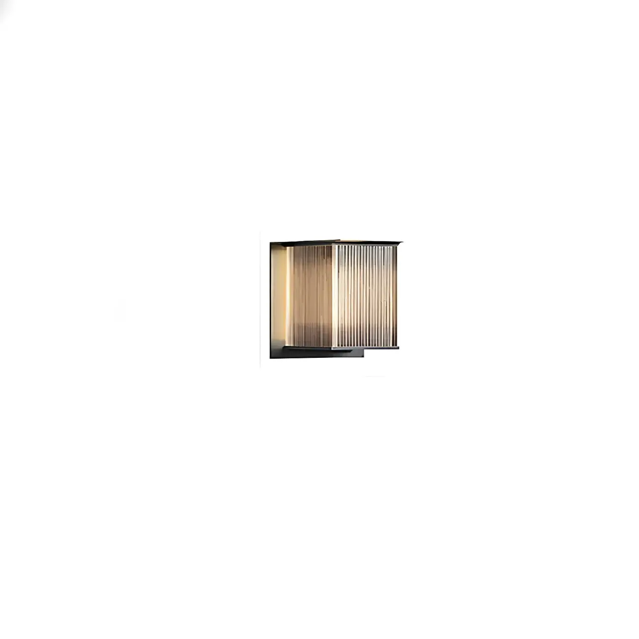Modern Steel Rectangle LED Outdoor Wall Light Acrylic Shade