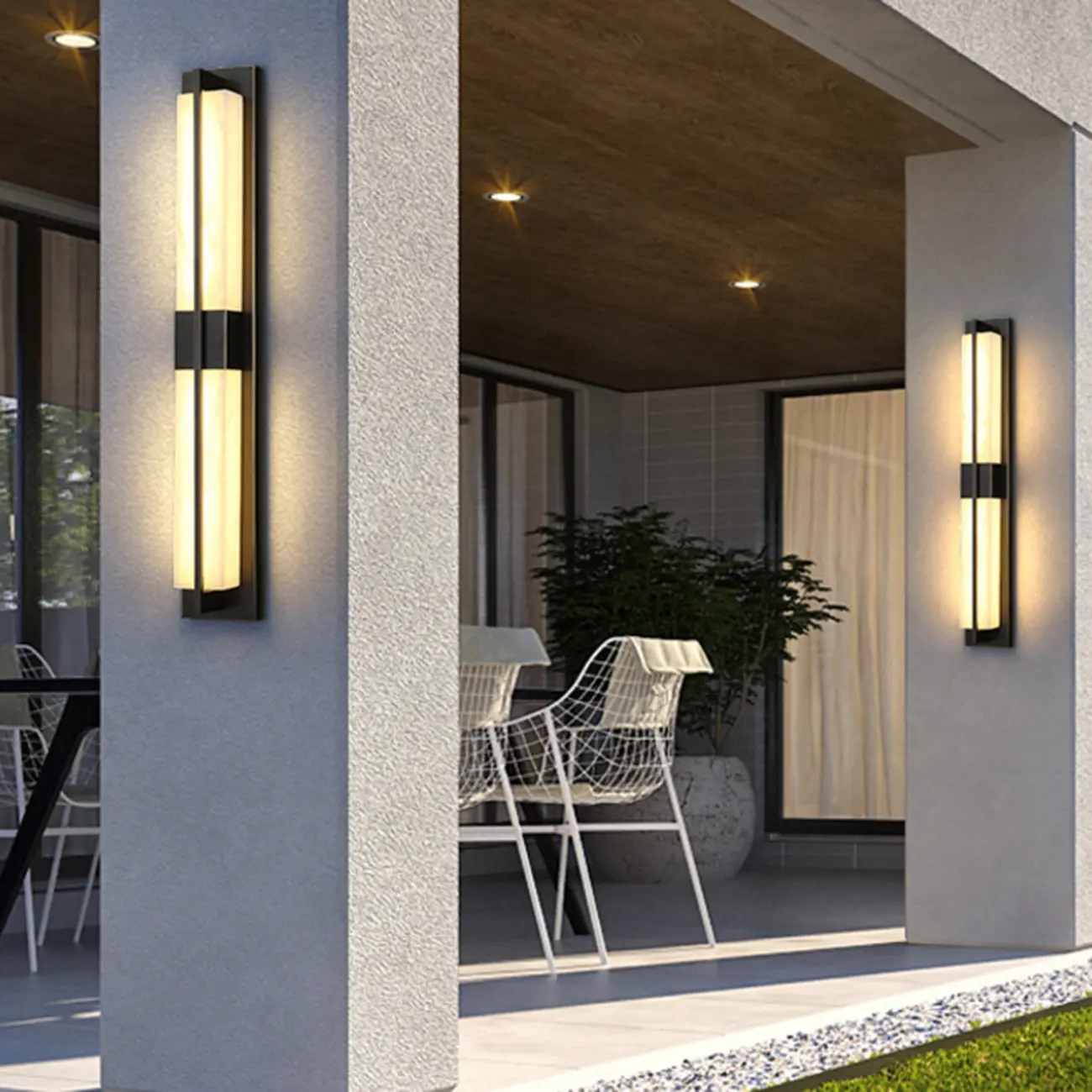 Modern Art Alloy Rectangular Wall light