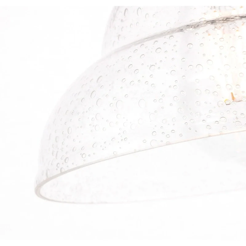 Caressa 8.5-Inch 1-Light Clear Seeded Glass